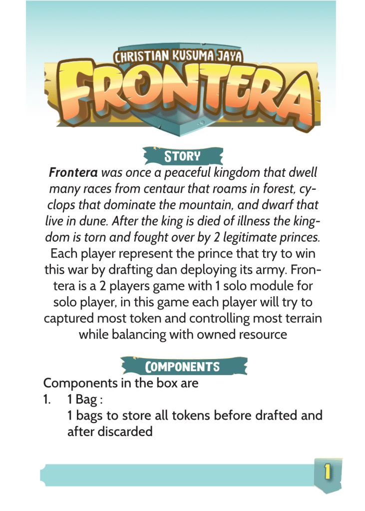 FRONTERA https://boardgamegeek.com/boardgame/369985/frontera